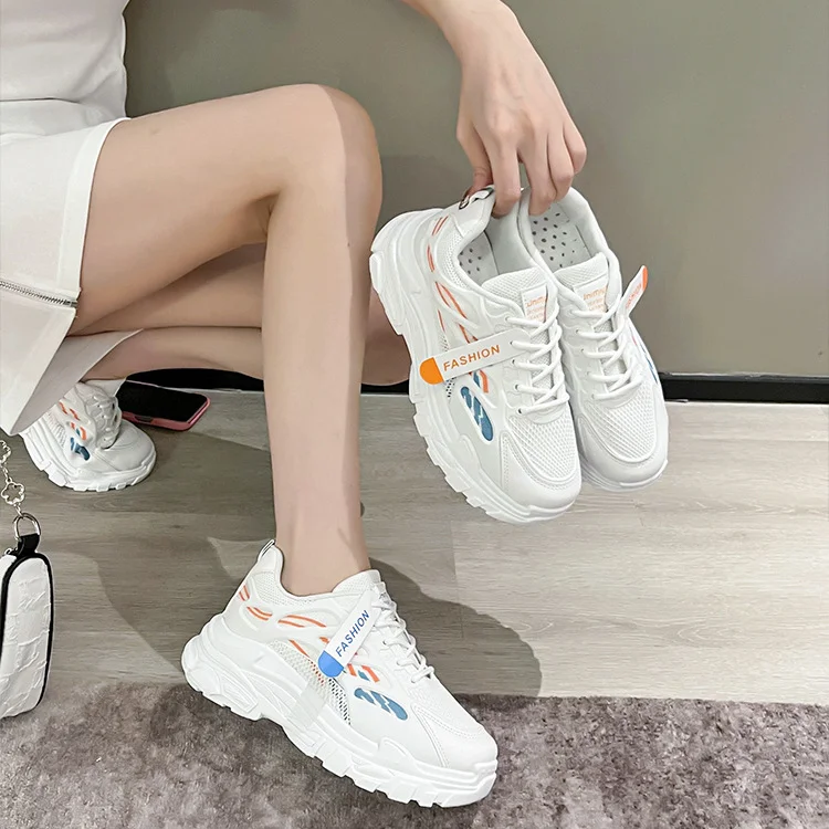 2022 Summer New Casual Flat Ladies Shoes Breathable  Sneakers Outdoor Sport Shoes Women Walking Shoes Sneakers