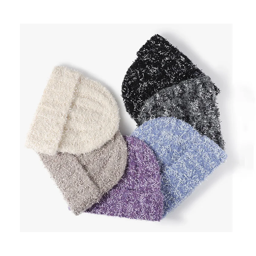 Beanie Fashion New Style Autumn Winter Wool Beanie Double Layer Bonnets Men Women Fashion Beanie Hats