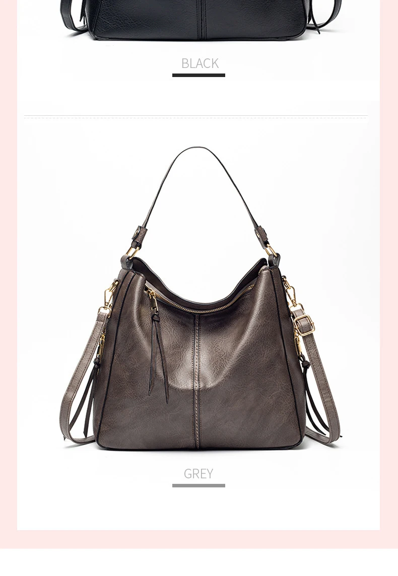 Hot Sale Ladies Designer Hand Bag Shoulder Tote Zipper Purse Pu Leather ...