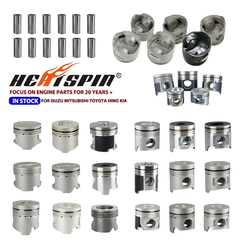 High Performance 3C Piston Set Manufacturer Supplier Diesel Engine Parts Factory Price 86mm Piston for TOYOTA