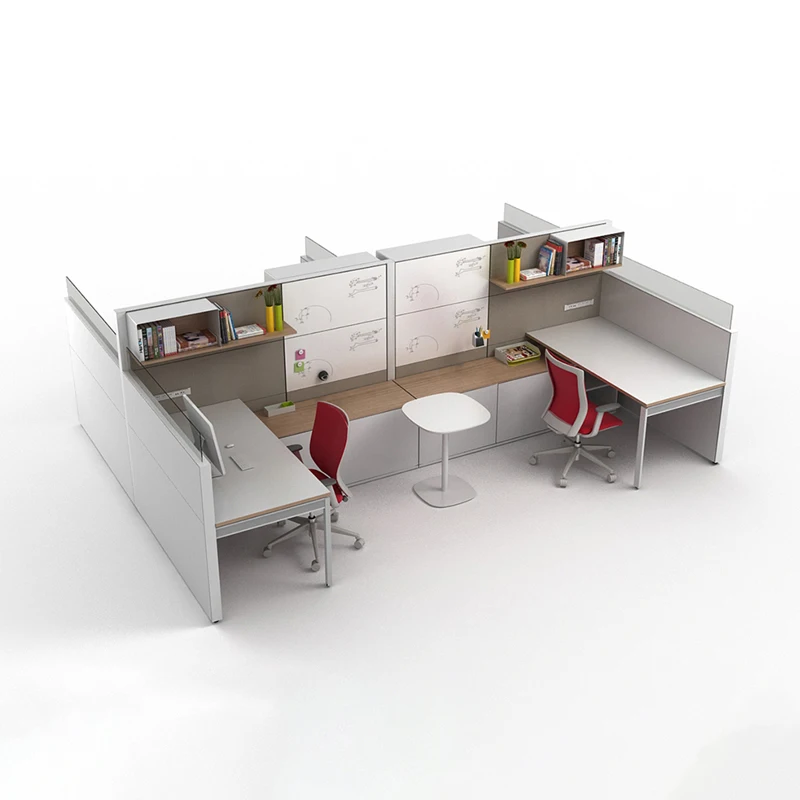 Shape C Wooden Office Workstation details