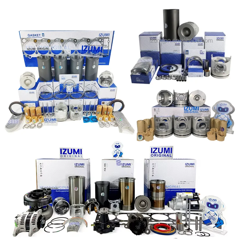 IZUMI ORIGINAL Japan 4HK1 6HK1 Liner kit 1-878813766-0 Overhaul Repair Kit For Isuzu Excavator Engine Spare Parts