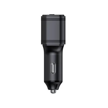 USB Type-c Ports Anti Theft Real Time Tracking Vehicle SOS Spy Hidden  Device Cigarette Lighter 4G Tracker Car Charger GPS Black