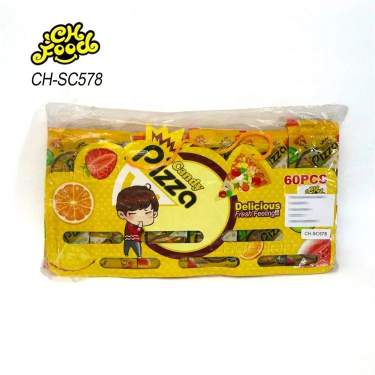 Hot Selling Fruit Flavor Pizza Gummy Jelly Soft Candy Sweets for Kids
