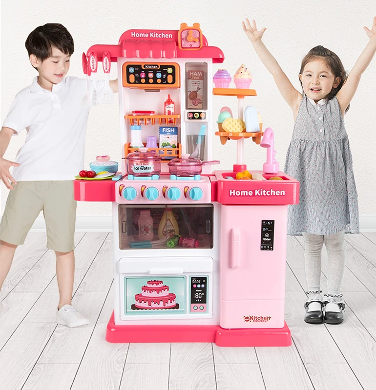 Boy and girls pretend play house multifunctional baby kitchen toy