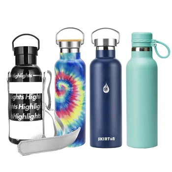 500ML 600ML 1000ML Custom Logo  Sports Drink Vacuum Insulated Thermal Flask Stainless Steel Thermos Water Bottle