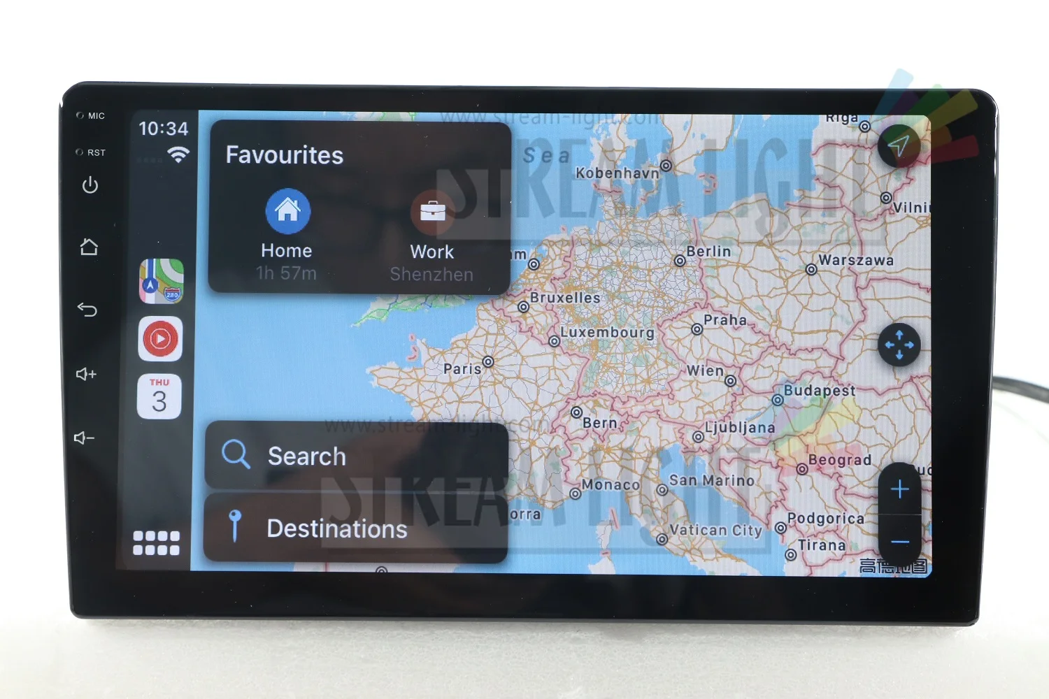 Linux System UNIVERSAL Model GPS Navigation Radio in Automotive Support IOS and Android Carplay HiFi Sound Stereo Effect