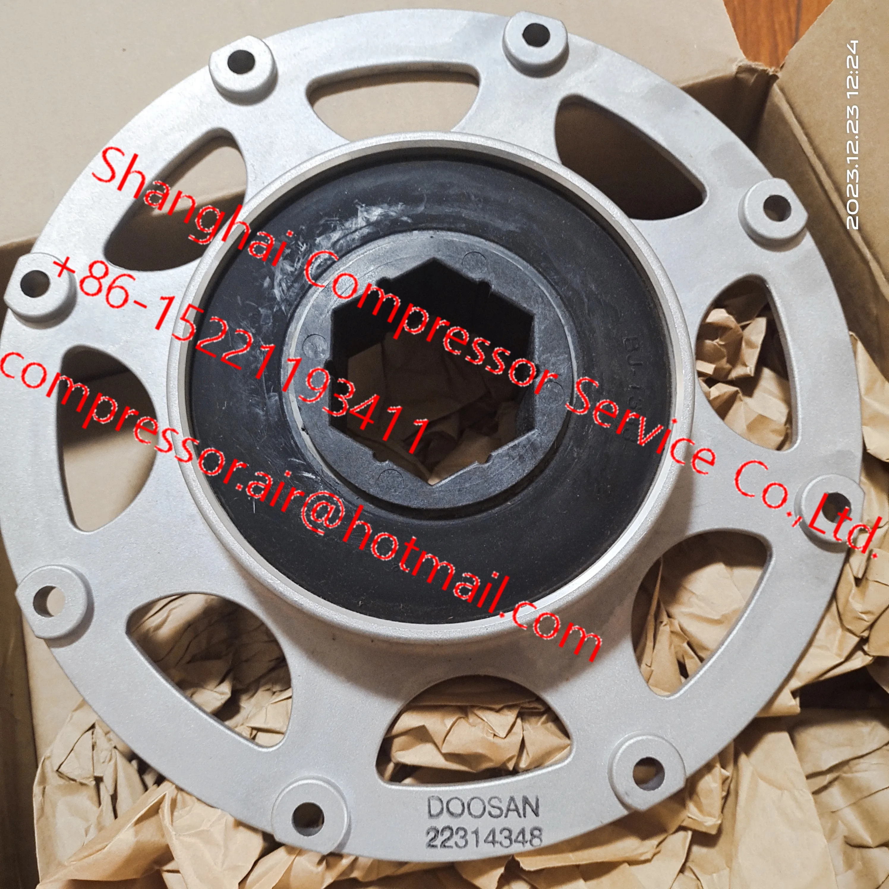 Genuine Doosan 22314348 Coupling for Portable Air Compressors