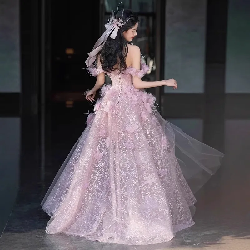 pink engagement party dress Pink Engagement Dress %sep% Free Shipping %sep% %sitename% – Sultan Dress main image 0