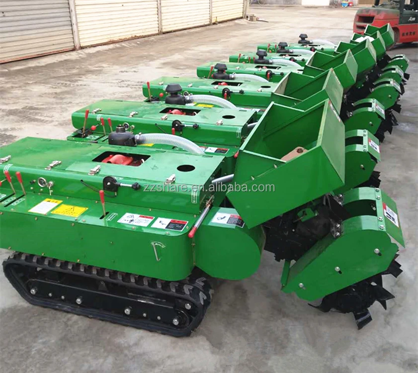 Mini Agricultural Digging Trencher Remote Control Crawler Tractor Agricultural Machinery Equipment