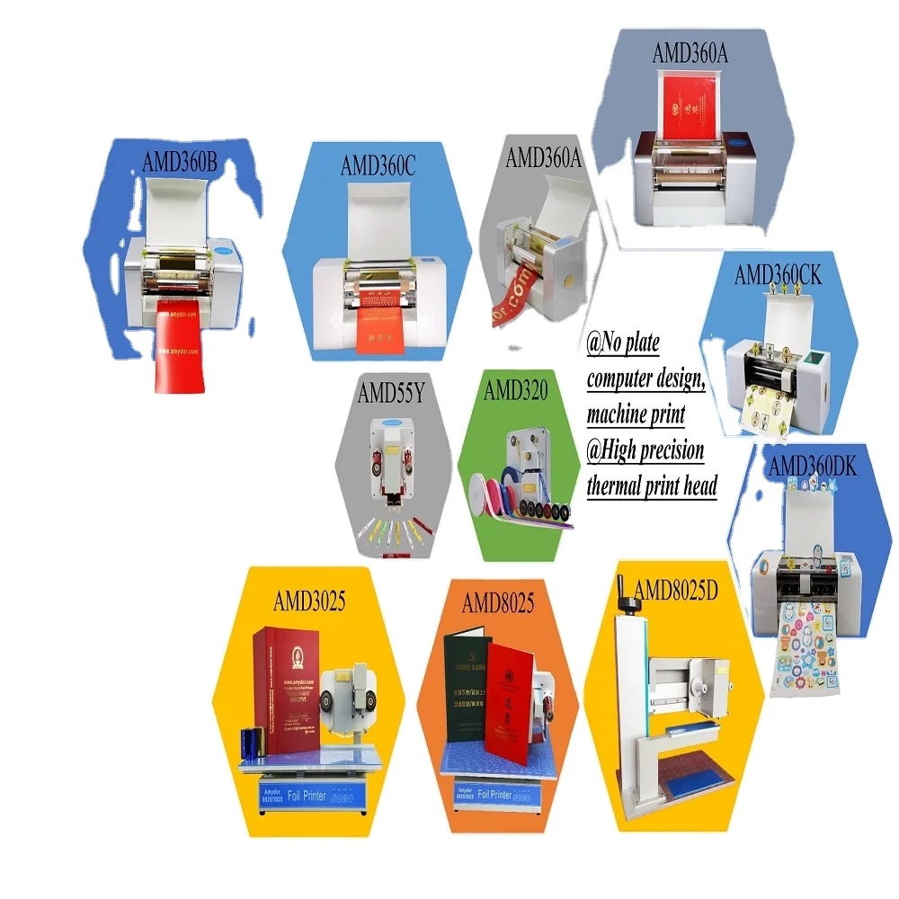 Digital Hard Cover Printing Machine  AMD8025  Digital Printer on Leather Cover Digital Hot Foil Printing on Hard Cards