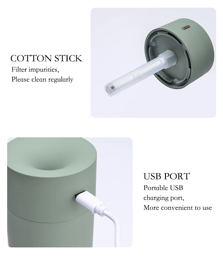 Desk Home and Office Multifunctional with Warm Light Cool  Mist Ultrasonic  Usb Mini  Table 180ml air Humidifier Aroma Diffuser