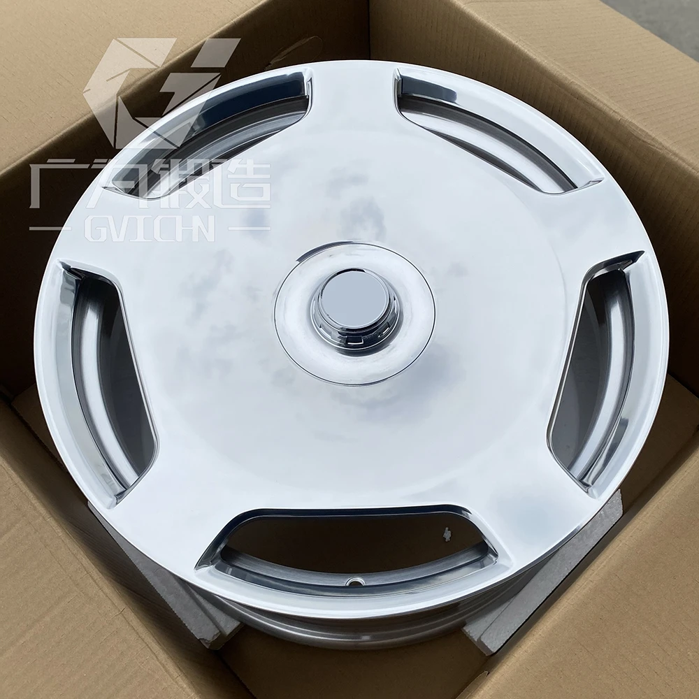 GVICHN monoblock polished aluminum alloy forged wheels 16 17 18 19 20 21 22 23 24 inch 5x112 5x114.3 5x120 rim hub