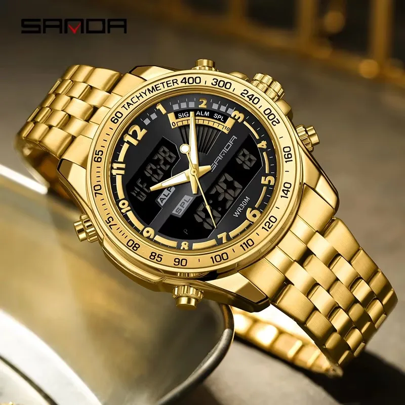 SANDA Luxury G Style Men's Electronic Watch Outdoor Sports