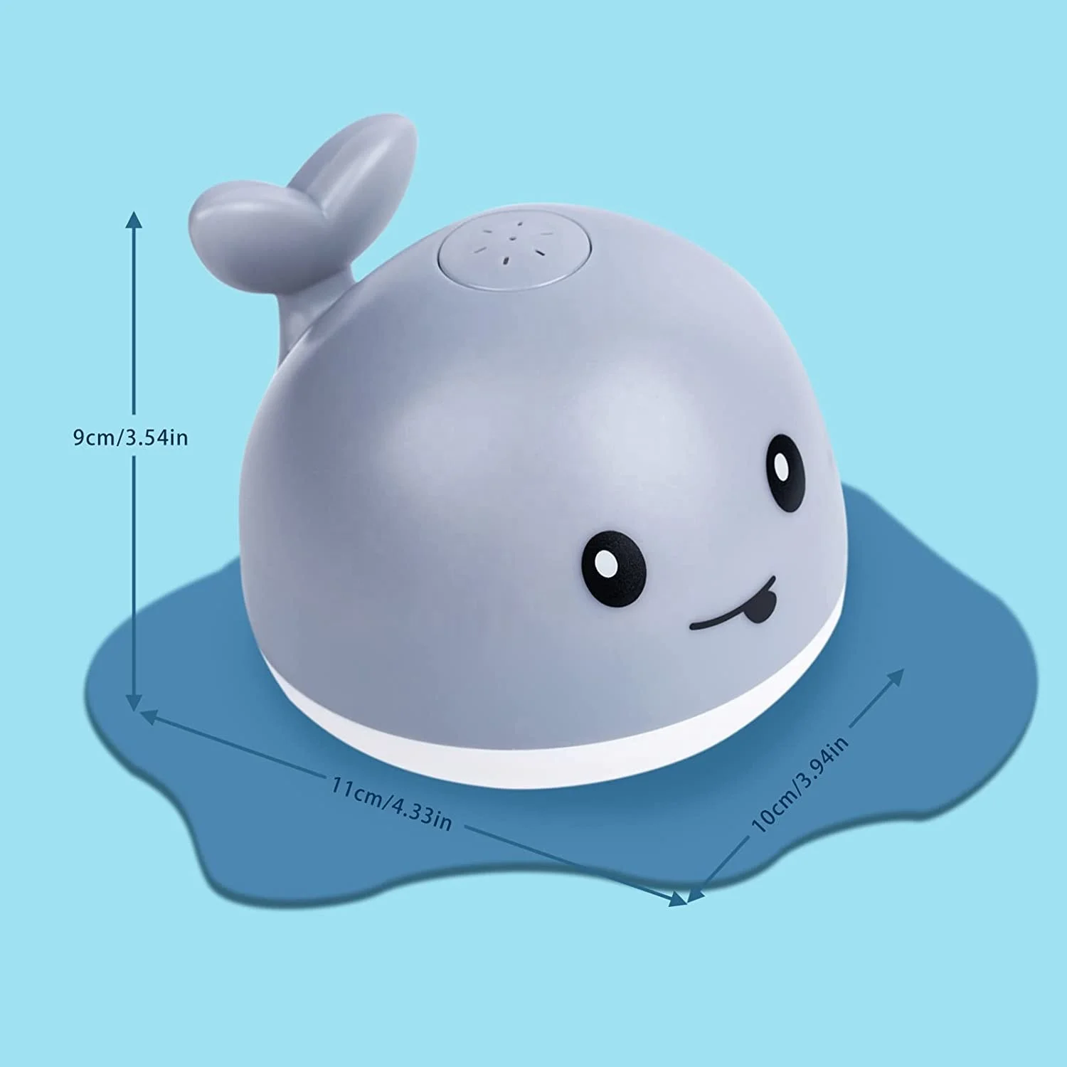 Whale Spray Bath Toys Baby Light up Bath Tub Toys Whale Water Spray Toy for Kids