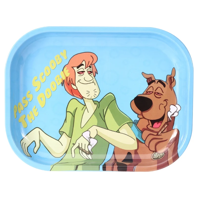 Futeng 18*14cm Metal Tin Custom Printed Rolling Tray Tobacco Smoking