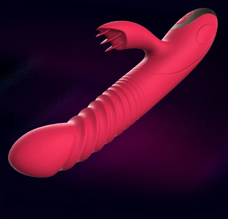LIBO Big Fish Tongue Automatic Heating Vibrator for Ladies Sex Adults Climax Stimulation Massager Vibration Dildo Sex Machine