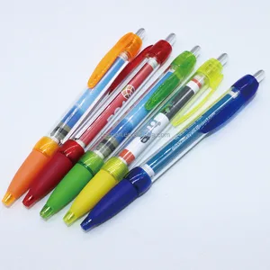 Clear Pull Out Banner Pen for Advertising Promotional Pens Style