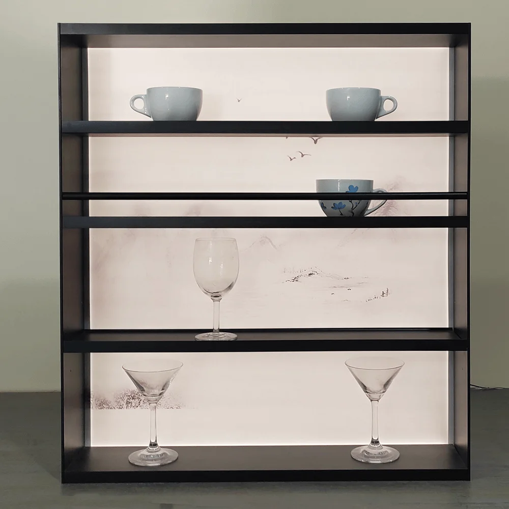 XJ1083 оптовая цена светодиодные полки для кухни стеллаж хранения шкаф мебель