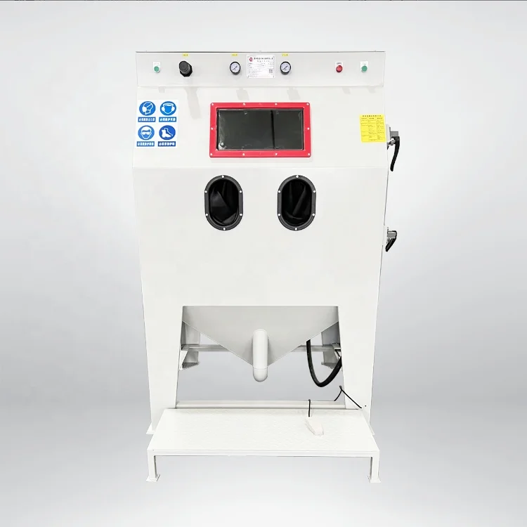 Portable Manual Sandblasting Cabinet Fast Delivery Container Sand Blast Room for Working Industry Featuring Essential Motor Core