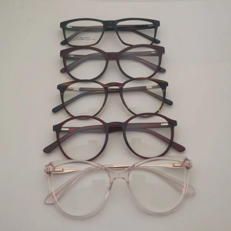 Clear Stock Acetate Eyeglasses Cheap Prices Random Selection Brand Acetate Optical Glass Frames