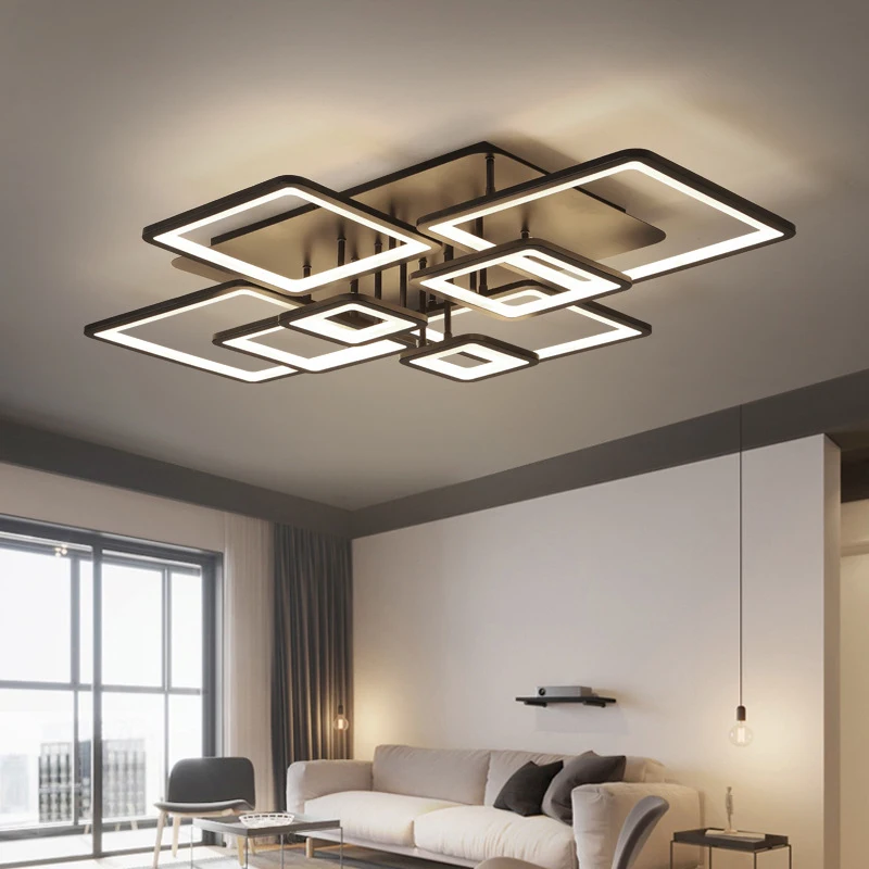 Smart Modern Surface Mounted Pop Ceil Lamp Fixtures 2.4G APP Remote Control Lighting Corridor Home LED Big Ceiling Light