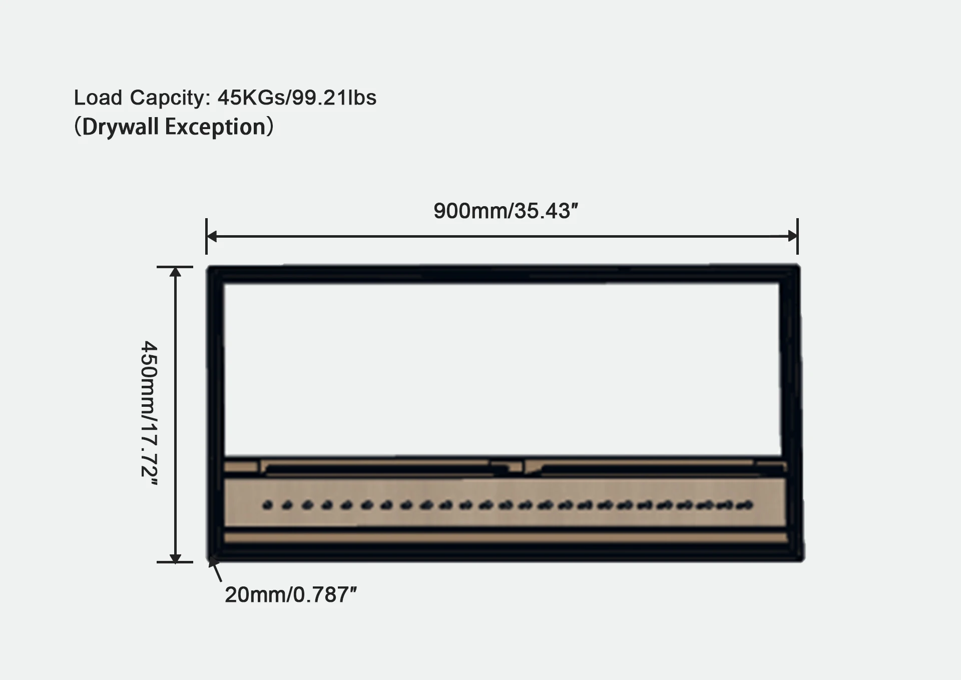 New Arrival Popular Fashion Black Aluminium Alloy Wall Display Shelves Compatible Wall-mounted Custom Wall Solution Living Room factory