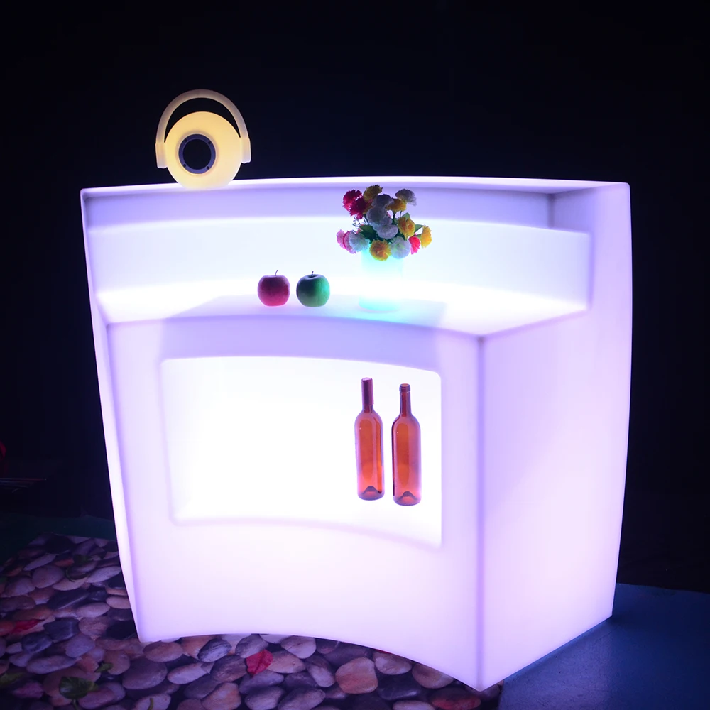 Mini bar Counter Furniture/remote Control Color Change Movable LED bar Counter for Party Event Wedding Decoration