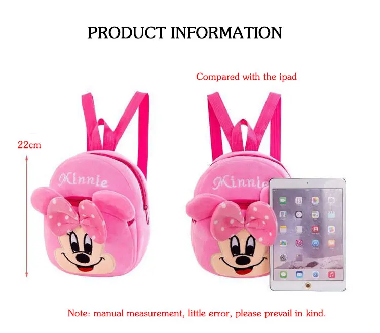 Anime Cartoon Teddy Backpack Kids Cute Girl School Bag Plush Kawaii Designs Choice Plush