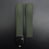 Verde Militare con Fibbia Argento