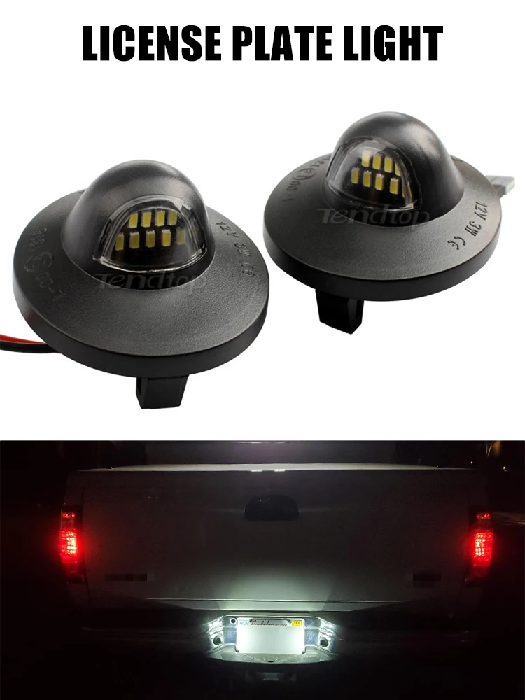 Tail Plate Lamp for Ford F150 F250 F350 F450 F550 Super Duty Excursion  Explorer Raptor Bronco Lincoln Mark License Plate Lights