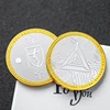 Moneda personalizada chapada en oro y plata