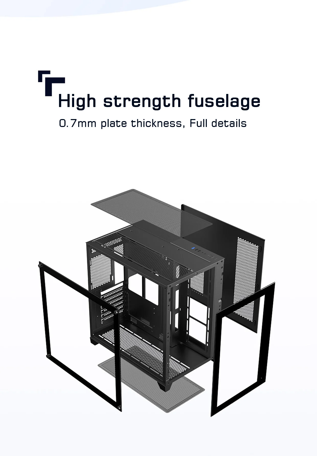 Newest Cool Gaming Pc Case Aluminum Atx/matx/itx Desktop Computer