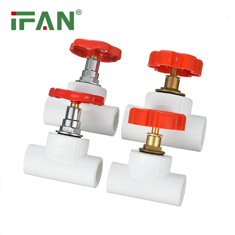 Plastic Ppr Stop Gate Valve for Hot Cold Water and Home Plumbing Straight Stop Valves pp Stop Valves