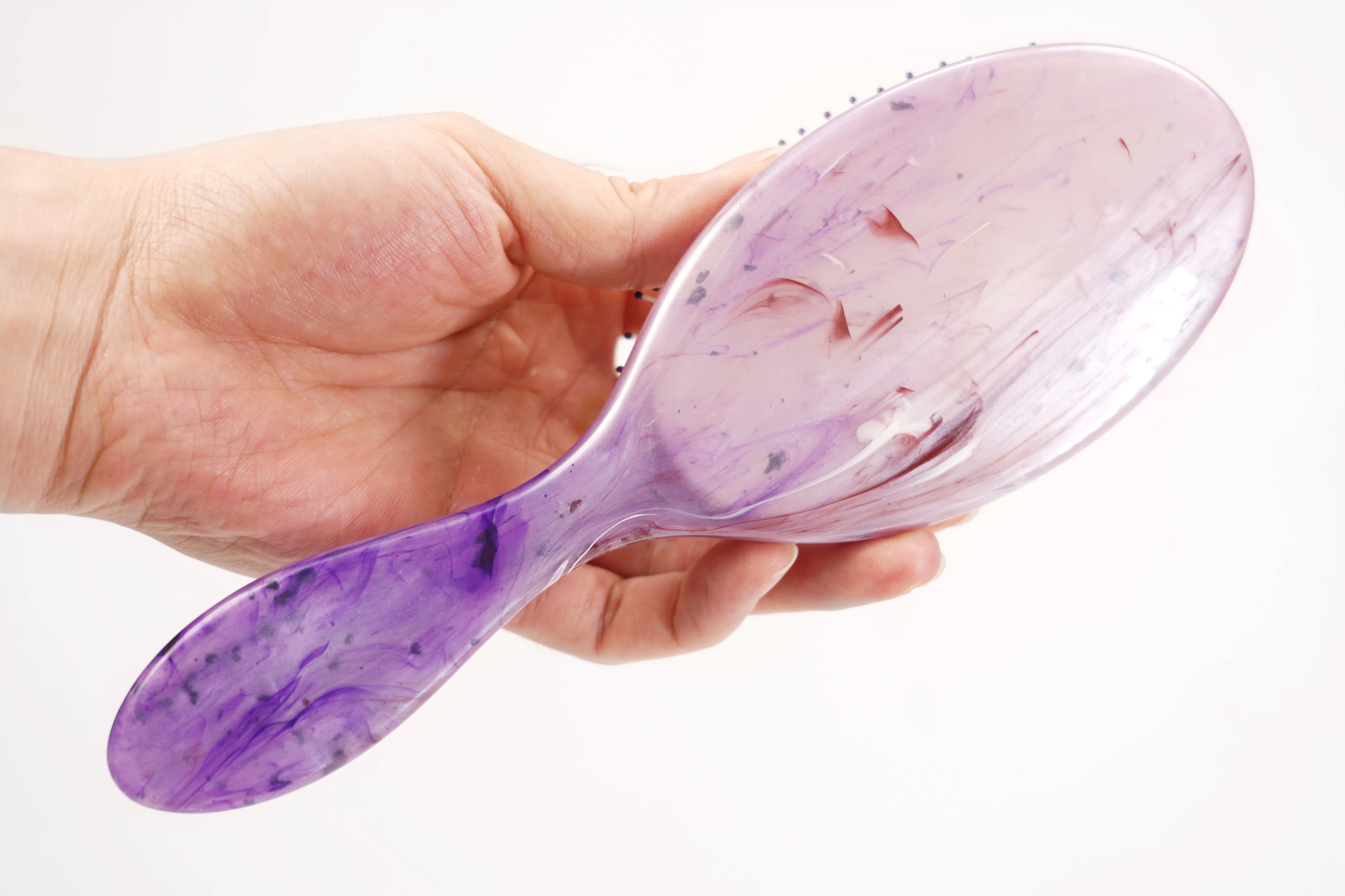 Расческа для массажа волос нейлоновая щетина расческа овальные расчески женщин новый процесс порошок из Серного облака