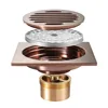 Polished rose gold mirror-finish square-round shape-1010 cm