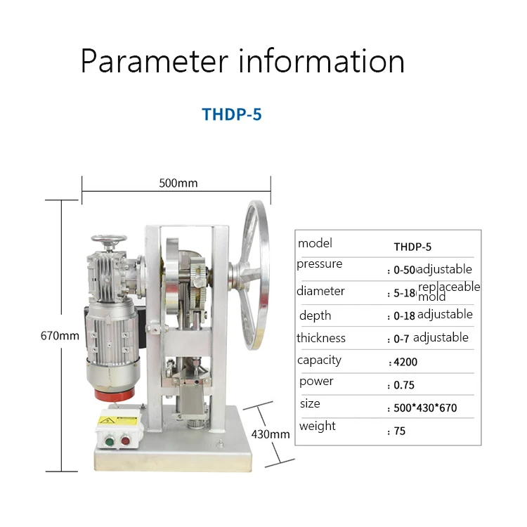 Фармацевтических таблеток делая машину THDP-6 однопуансонный таблеточный пресс
