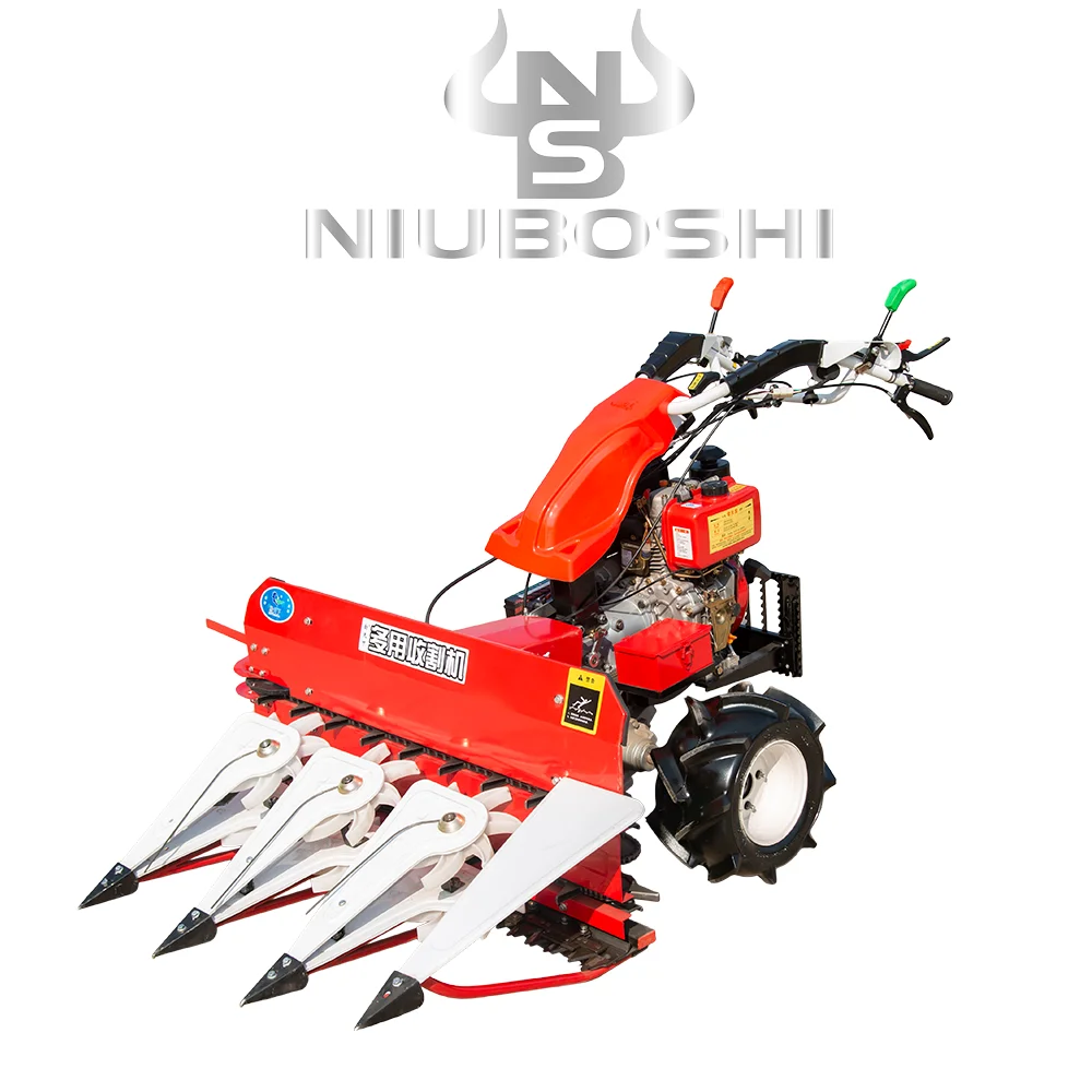 High Quality  Small Mini Reaper Cutter Harvester Machine Used to Wheat Rice Corn Paddy Grain Sorghum Pepper Alfalfa Grass