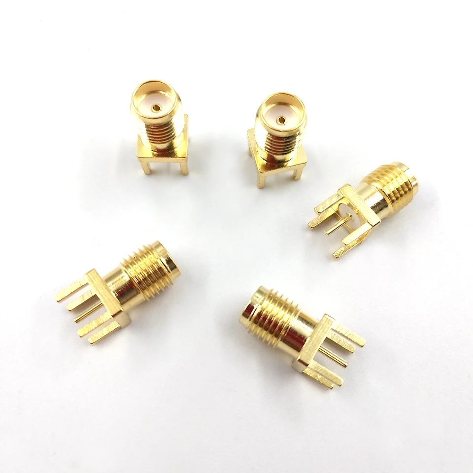 Rf Connector Female Through Hole Pcb Mount Connector - Buy Rf Female ...