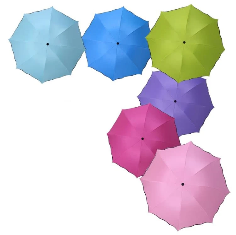 Flowering Contact Water Vinyl Anti Uv Rainy Umbrellas Sunscreen Sun