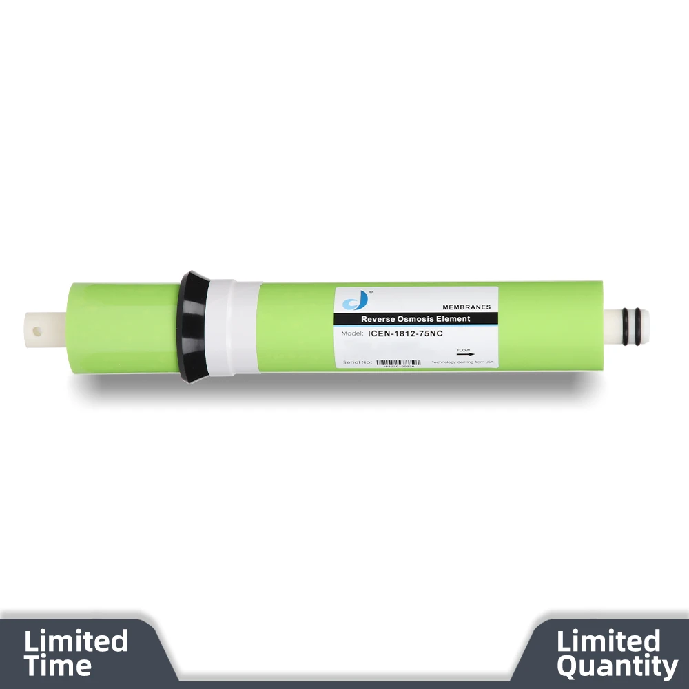 Мембранные элементы обратного осмоса Qicen 1812 75 GPD для очистки воды с высоким уровнем