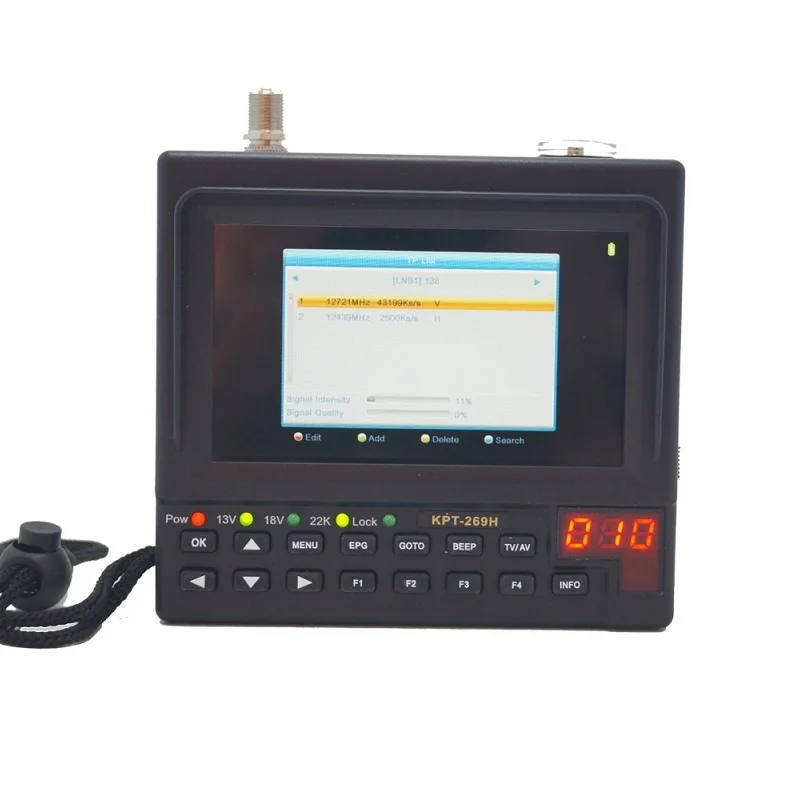 KPT-269H DVB-S2 satellitefinder Full HD цифровой спутниковый ТВ приемник Finder метр MPEG-4 HD DVB-S спутниковый искатель