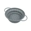 Small gray foldable draining basket