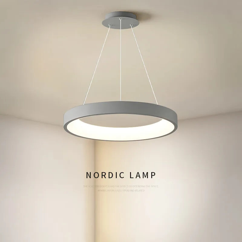 LED Living Room Chandelier Creative Postmodern Minimalist Nordic Dining Room Bedroom Staircase Lighting
