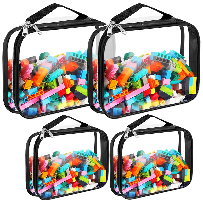 Transparent Bliss Bin With Zip Lego Storage Box Tidy Toy Organizers And