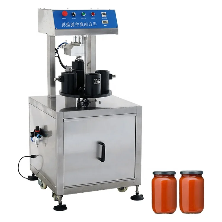 Hot Selling semi automatic glass jar vacuum stainless beer bottle capping machine