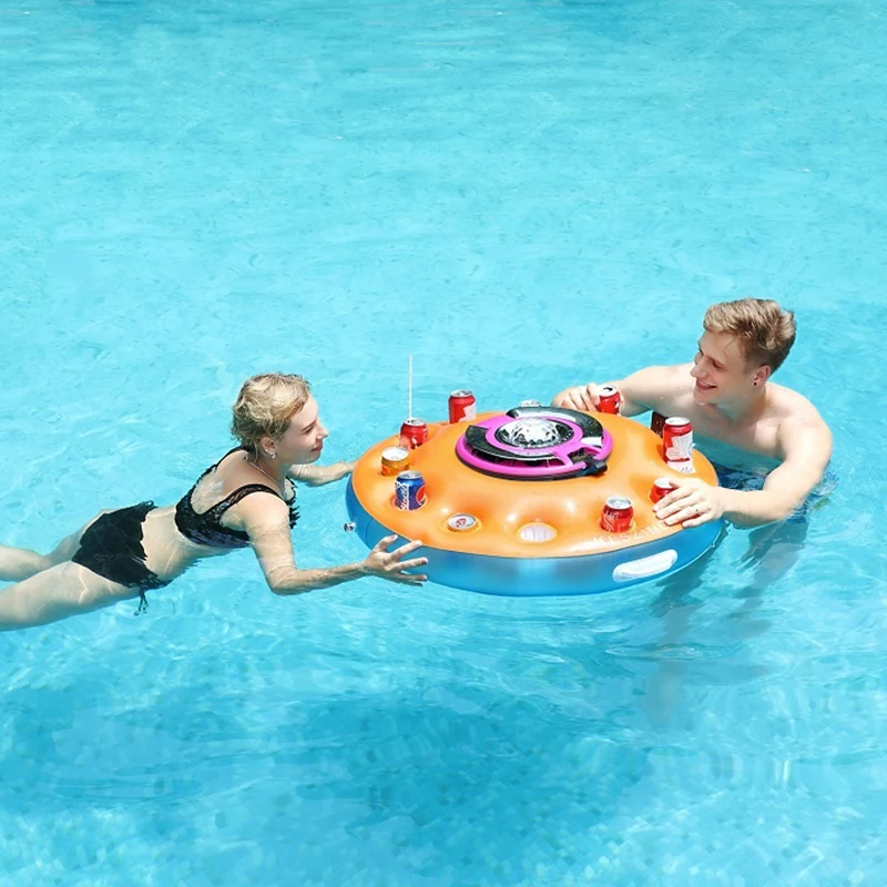 New Arrival Inflatable PVC Pool Beverage Boat Cup Holder Inflatable Drink Holder for Summer