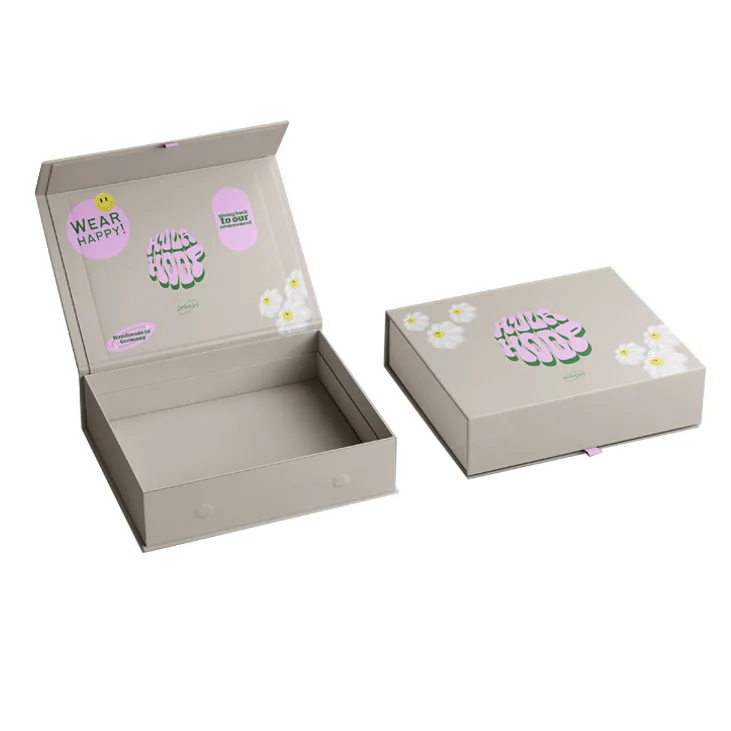 Custom Logo Journal Box Notebook Magnetic Buckle Diary Camera Box Paper Gift Packaging Box