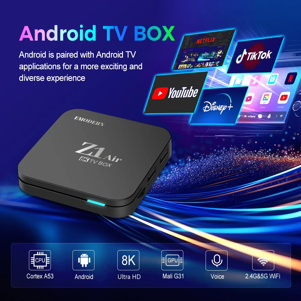 Cheapest Android Tv Box - Z1 Air with 2GB RAM & 12GB ROM
