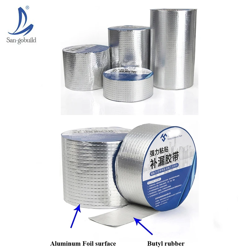 Factory Prices Colors Butyl Tape High Temperature 0.5mm Sealing Waterproof Foil for Roof